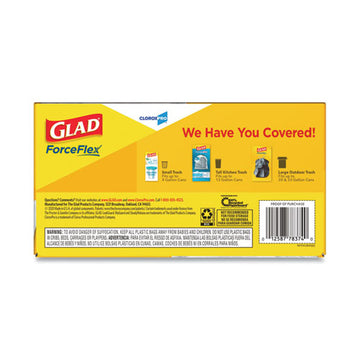 Glad® Tall Kitchen Drawstring Trash Bags, 13 Gal, 0.72 Mil, 24" X 27.38", Gray, 400-carton freeshipping - TVN Wholesale